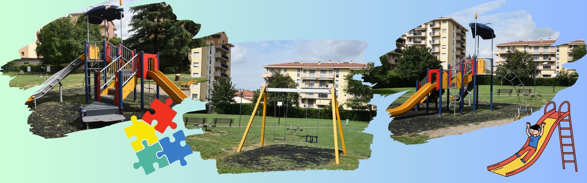 Nuovi giochi inclusivi nei parchi