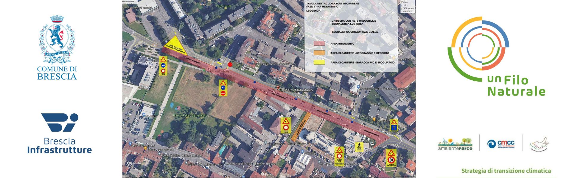 Lavori di via Metastasio - prima fase