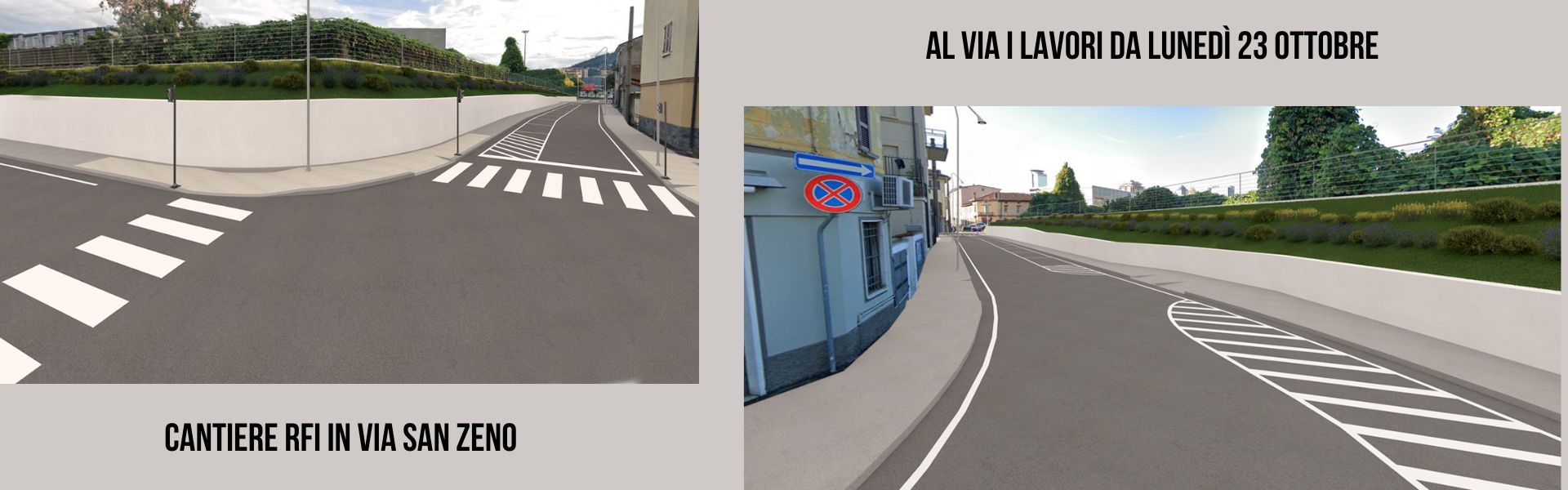 Cantiere Rfi in via San Zeno 