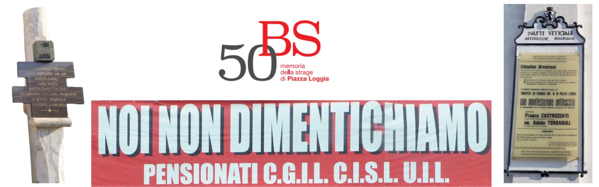 Logo 50esimo Piazza Loggia