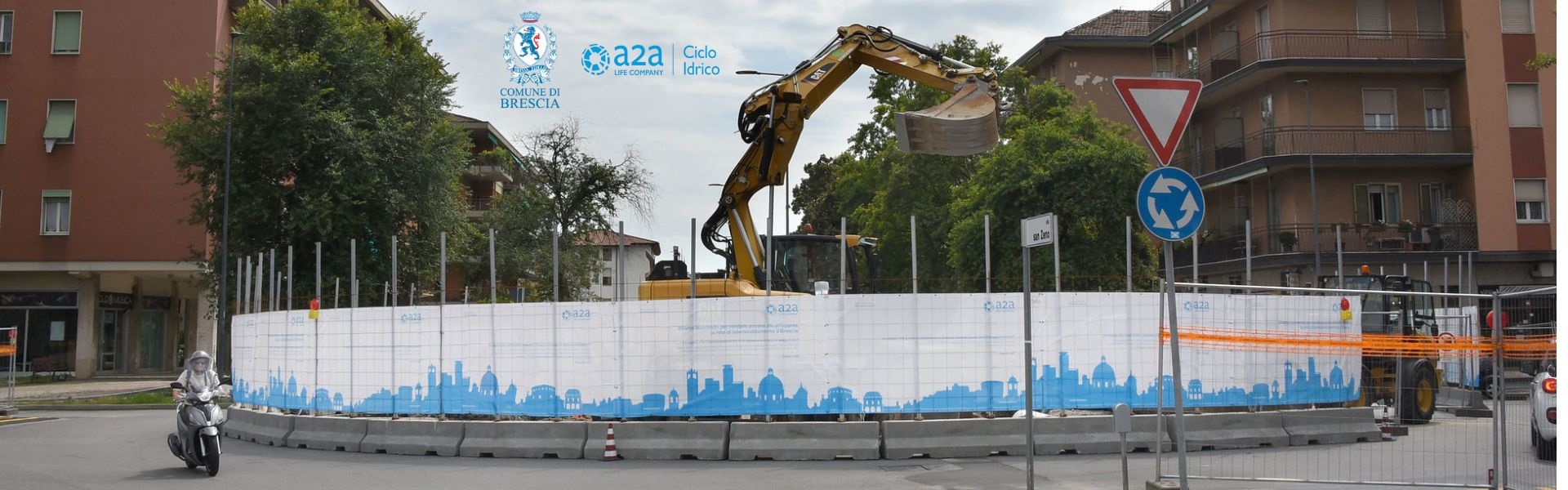 Rotatoria via San Zeno-via Lamarmora (4 settembre 2024)