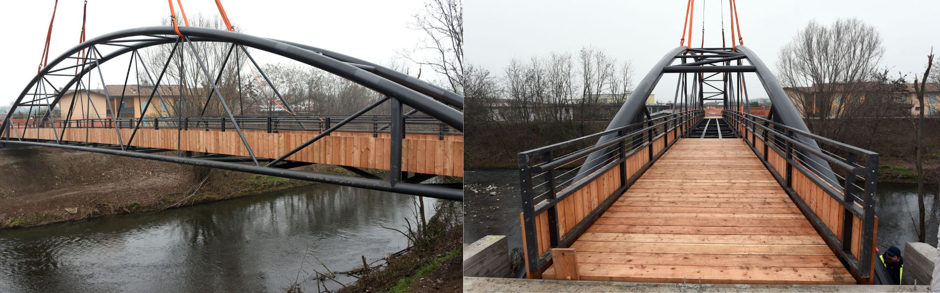 GreenWay del Mella - varato il ponte