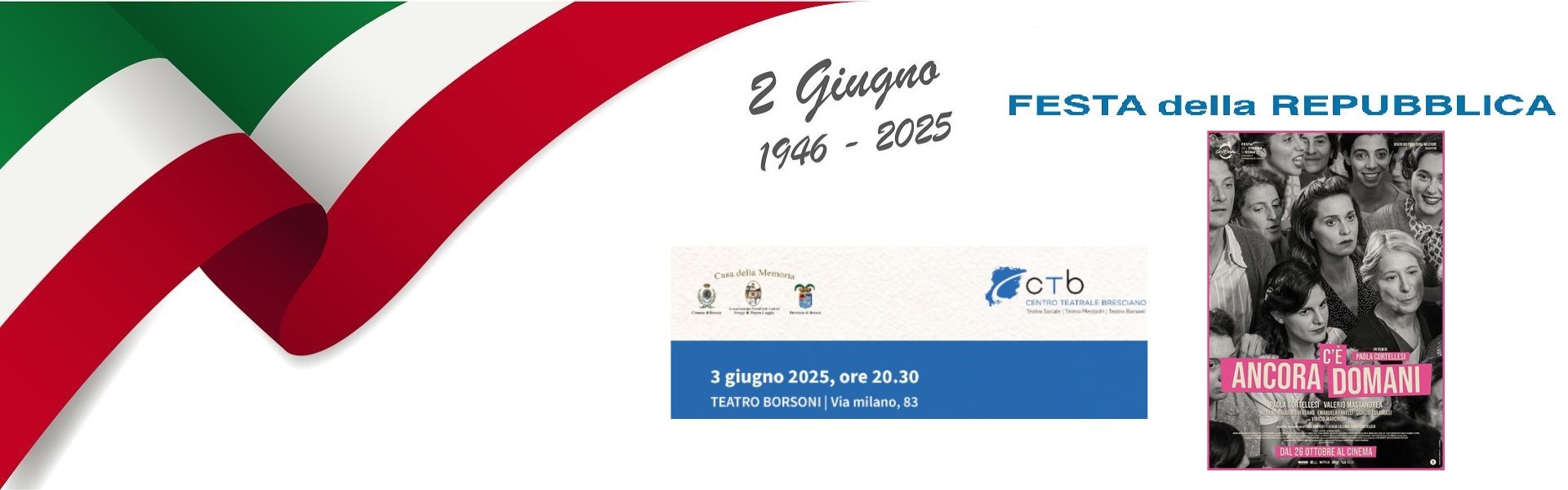 Festa della Repubblica 2025. Film 3 giugno