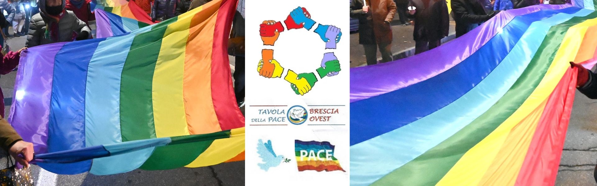 Fiaccolata per la pace. Tavola pace BS Ovest