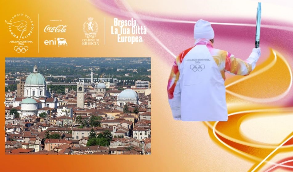 Passaggio fiamma olimpica Brescia