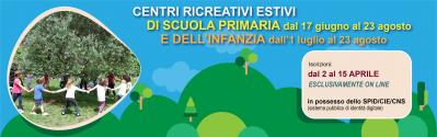 Iscrizioni CRE Infanzia e Primaria 2024