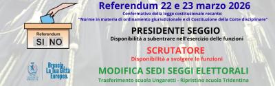 Referendum 2026. Pres. scrut. spost seggi